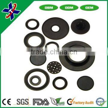 custom square round black colored rubber grommet