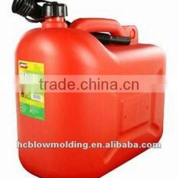 OEM Blow molding 5L Plastic Unleaded Fuel Can with Pourer jerry cans hdpe Huizhou facatory