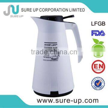 Elegant style plastic glass inner vacuum teapot (JGGV010)