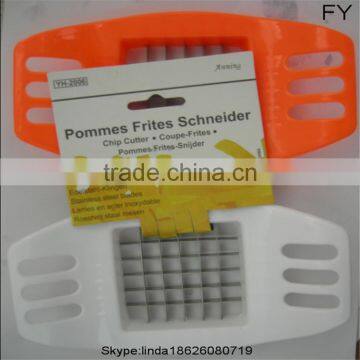 Easy to Use Stainless Steel and Plastic Manual Potato Chipper , Pototo Chips French Fries Cutter photo-3