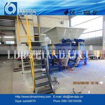 CE high quality plastic twin shaft shredder