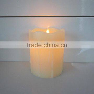 Flameless Led Candles Dripping Dancing Flame Flickering Flameless Real Wax Candles With Timer