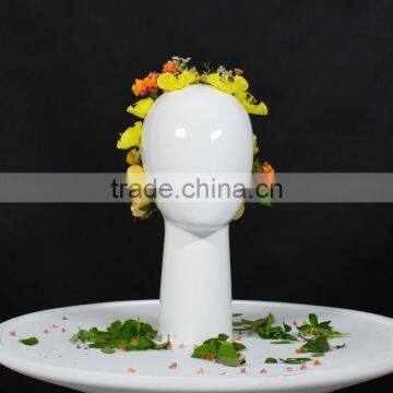 Fiberglass Egghead Female Mannequin for Hat or Decoration Or Art Display