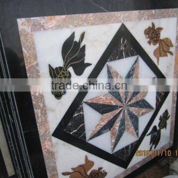 Hot Design Flower Pattern Marble Waterjet Medallion photo-3