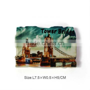 Printed resin souvenir city magnets