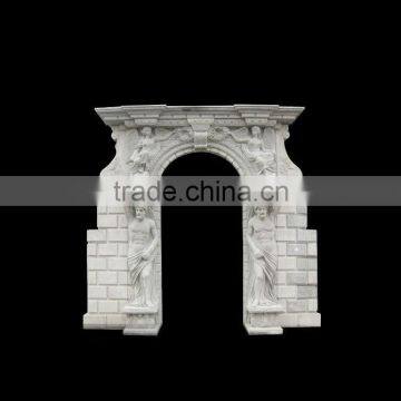Figure Carved Stone Door Surround