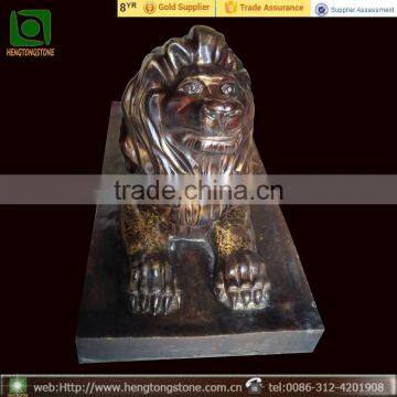 Bronze Brass Lion Statue