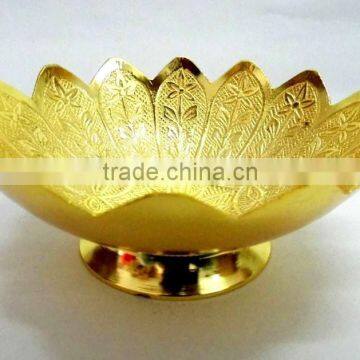 Return gift, new design corporate gift item home decoration brass gold plated tray
