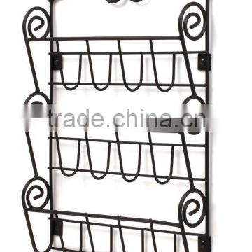 Black 3 Tier Wall Mounted Scroll Letter Holder