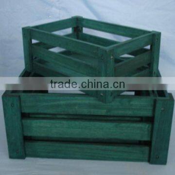 Hot selling natural handmade wooden fruit crates for sale