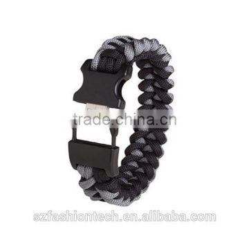 Newest parachute cord wristband USB flash drive, promotional gifts USB stick