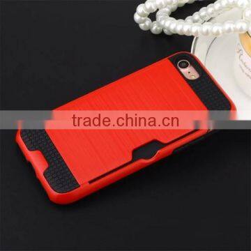 Drawbench Phone Shell Card Slot Back Cover TPU + PC Phone Case for IPhone 7 photo-5