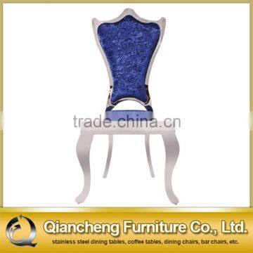Painting Fabric Mirror Silver Legs Dining Chair Banquet Chair photo-2
