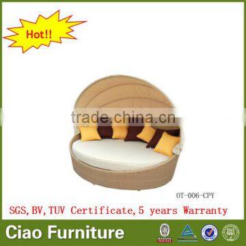 2016 Modern Rattan Hotel Furniture Daybed Sectional Sofa Bed photo-2