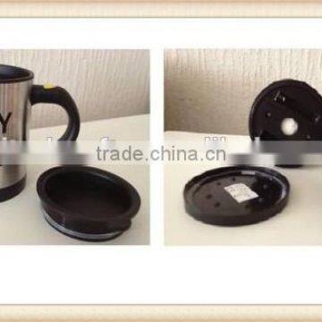 Lazy Self Stirring Stir Mug Tea Coffee Soup Cup With Cover/Cap Novelty Xmas Gift photo-2