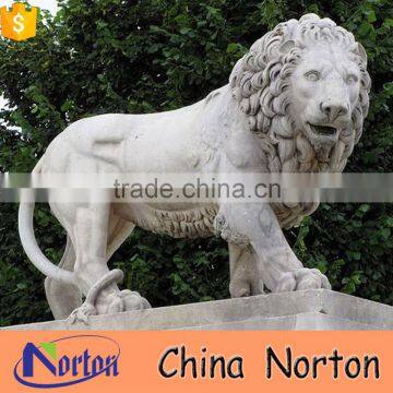 Norton outdoor landscape western modern marble lion opening mouth NTBM-L007L