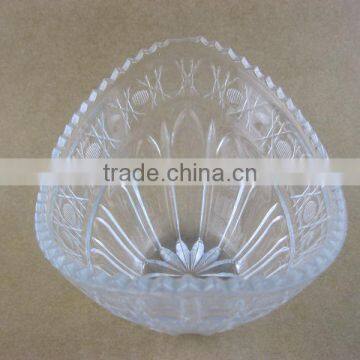 Glass Fruit Bowl Boat Shape Glass Bowl photo-3