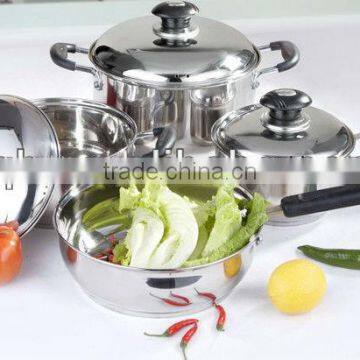 18/8 color printing cookware pot set