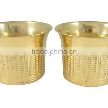 gold plated home decor planters