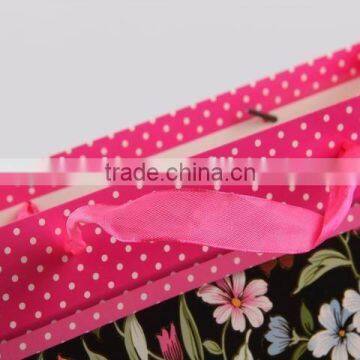 Flower Design Foldable Gift Bag / Shopping Paper Bag photo-5