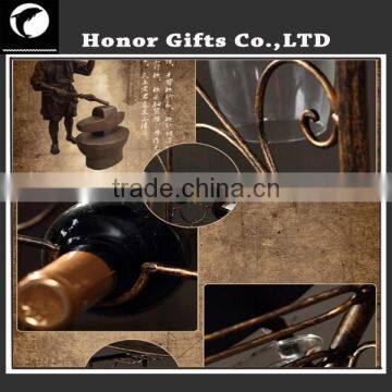 Wrought Iron Wine Racks Penguin Wine Holder photo-4