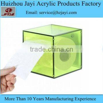  China wholesale custom mini square lucite plastic acrylic hanging tissue box