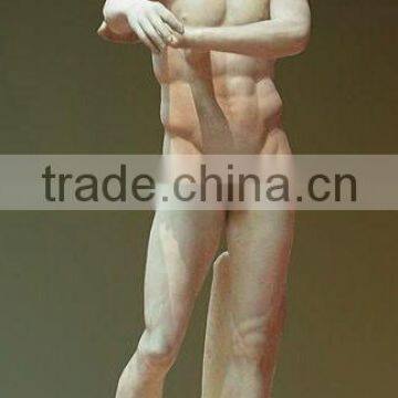 Ancient Greek Alexander white marble statue