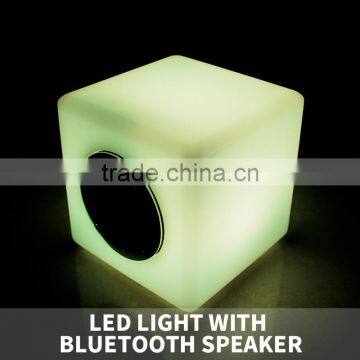 Wireless Bluetooth Speaker With Led Light/ Mini Portable Bluetooth Speaker/ Cube Bluetooth Speaker Table Lamp photo-2