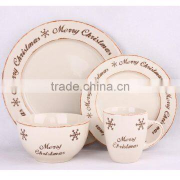 Snowflake Novelty Ceramic Christmas Dinnerware photo-5