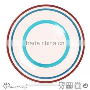 Cheap Colorful Stripe Ceramic Handpaited Plate and Dish photo-5