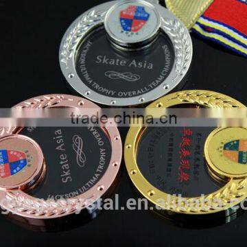 Jingyage Carved Novelty Crystal Gold Medals Clear Crystal Medal photo-2