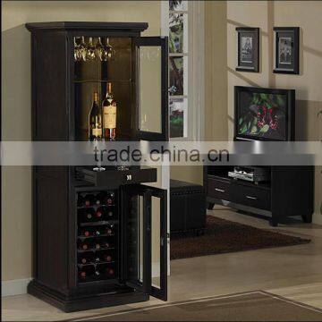 Natural Wood Grain Wine Cooler Cabinet Red Wine Storage Wine Cabinet photo-2