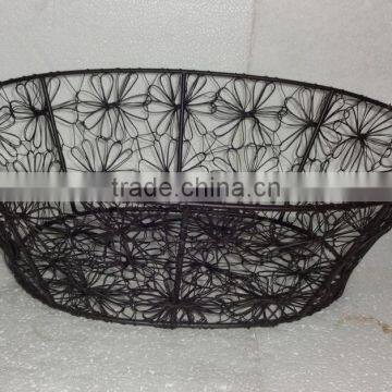 Flower metal basket