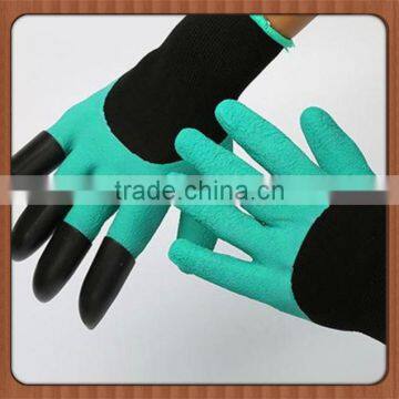 ABS Plastic Garden Digging Genie Gloves with Claws