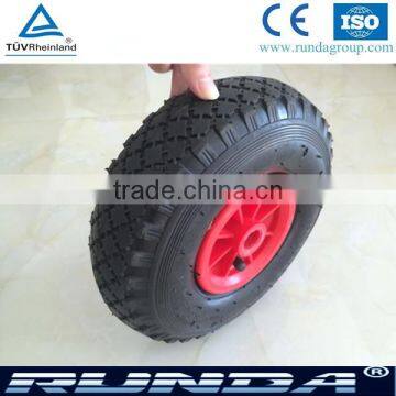 10 inch plastic rim hand trolley wheel