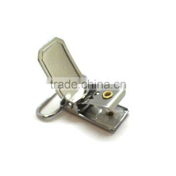 1" Metal Suspender Clip With Plastic Teeth Inside for Garment, 1 Inch High Quality Fashion Metal Clip photo-2