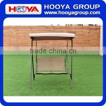 Iron Outdoor Double Haning Swing Brown Chair photo-2