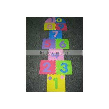 eva number hopscotch mats, jigsaw puzzles