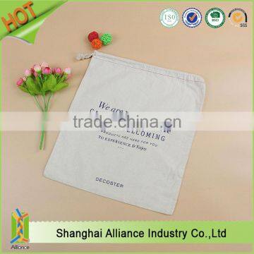 Hot sale reusable cotton drawstring shopping bag