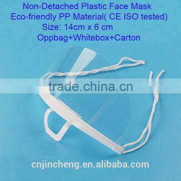 Factory Wholesale White Holder Beauty Industry Splash-proof Transparent Plastic Face Mask for Restaurant and Food Service photo-2