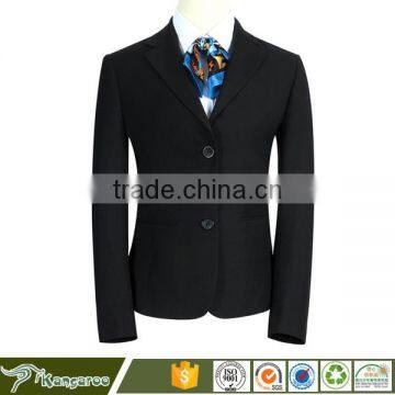 Professional Factory Made 2 Button Designer Notch Lapel Custom 3 Piece Women Suit photo-2
