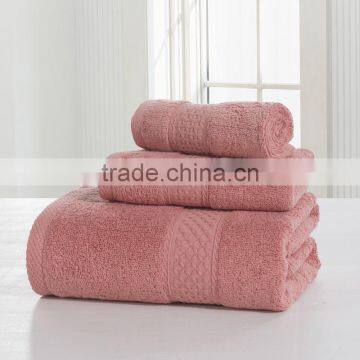 100% Cotton Pure Color 3 Pcs Towel Sets Bath Towels for Adults Luury Brand High Quality Soft Face Towels Variety of Colors photo-3