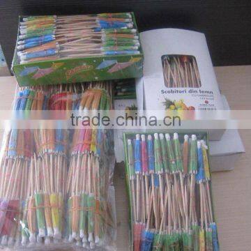 Umbrella fruit sticks Partita 144pcs in a box