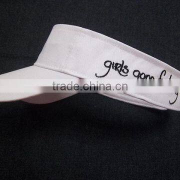 2016 Cheap Custom 100% Cotton Sun Visor Hat and Cap With Bound Seam . photo-2