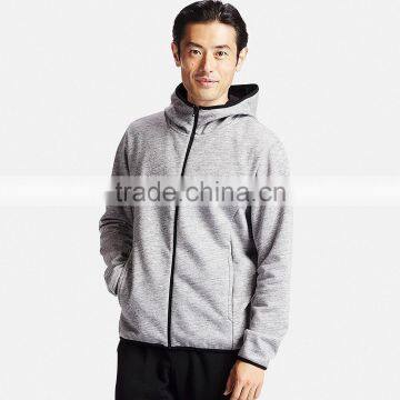 100% cotton shell polar fleece lining mens hoody sweatshirt zipper up hoodies