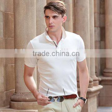 Custom 100% Cotton Slim Fit Golf Polo Shirt Unisex White Polo t Shirt photo-5