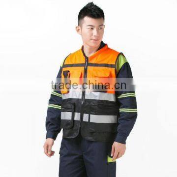 reflective safety high visibility button shirts