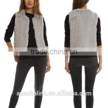 2016 Winter Popular Fashion Women Rabbit Fur Vest photo-5
