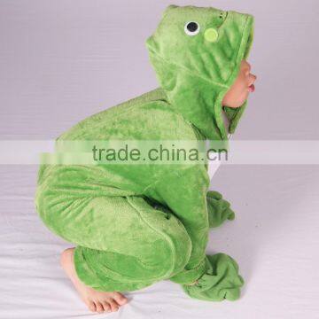 Winter Warm Unisex Green Animal Children Frog Christmas Star Costumes photo-2
