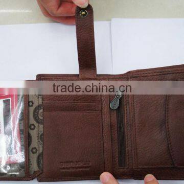 Fashion Men Cowhide Skin Purse Leather Wallet for Men photo-5